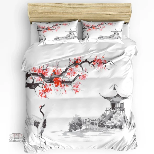 ensemble-de-literie-japonais-motif-sakura-1 Ensemble literie japonais sakura