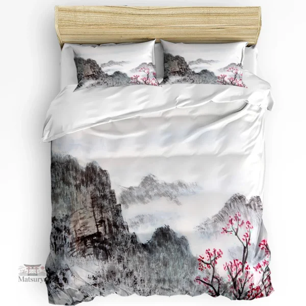 Futon avec imprimé sakura délicat