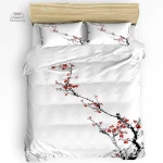 Ensemble de literie inspiré du Japon sakura