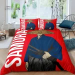 Futon japonais avec design samouraï