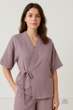 Ensemble de Pyjama Léger Style Japonais Femme