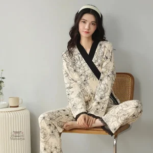 Ensemble de Pyjama Kimono pour Femme