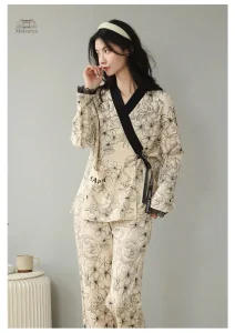 Pyjama Japonais Femme Style Kimono