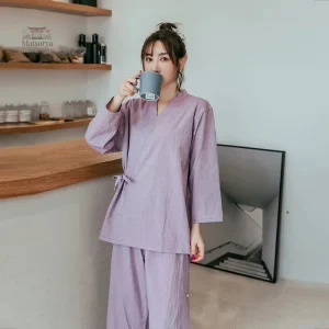 Kimono pyjama chic pour femme en tissu léger