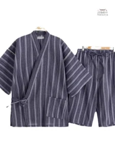 Vêtement traditionnel japonais Jinbei pour homme, style ample