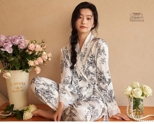 Kimono élégant pour nuit paisible