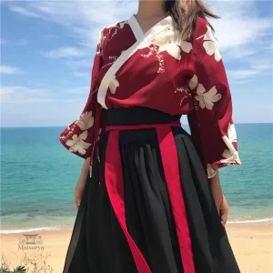 Robe Japonaise Femme avec motifs inspirés de la culture nippone