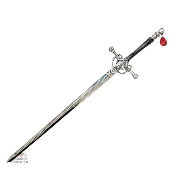 Accessoire de cheveux en forme d'épée