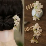 Épingle à cheveux design floral japonais