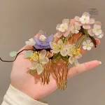 Accessoire floral pour cheveux japonais