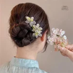 Épingle japonaise avec décor floral