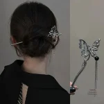 Accessoire japonais pour cheveux, style pompon papillon