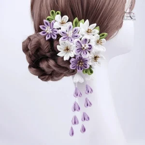 Épingle à cheveux traditionnelle en tissu