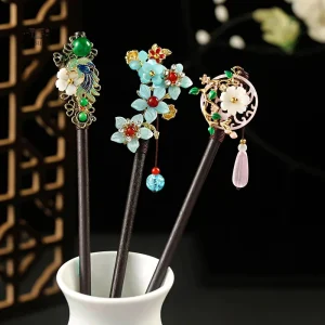 Épingle à cheveux japonaise vintage élégante et raffinée