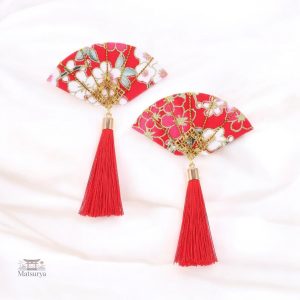 Accessoire capillaire japonais avec pampilles décoratives