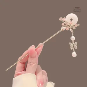 Épingle à cheveux avec breloques japonaises élégantes