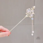 Breloques colorées sur épingle à cheveux japonaise