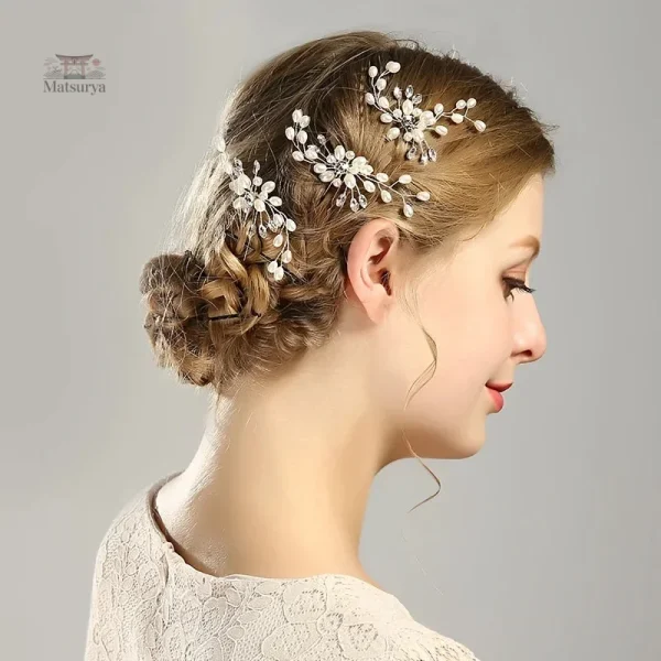 Accessoire de coiffure japonais en cristal