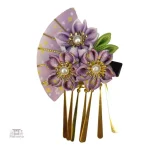 Épingle à cheveux ornée de motifs floraux