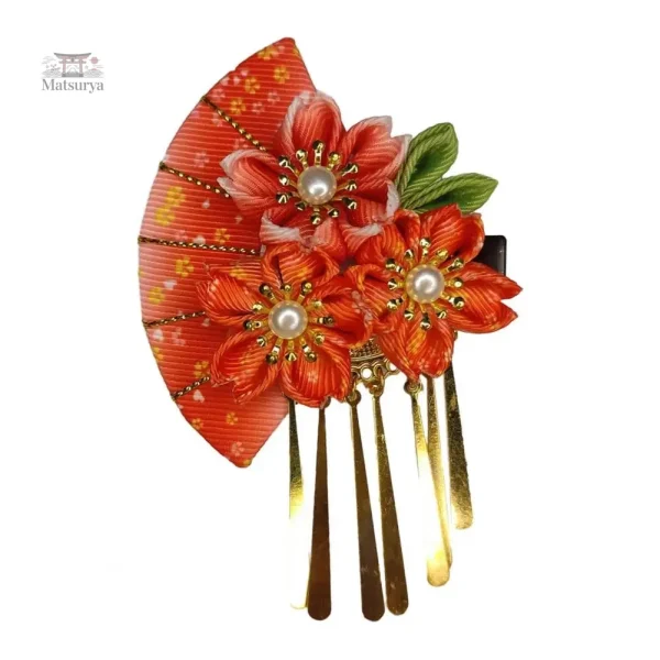 Fleur d'éventail pour un look raffiné