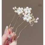 Épingle japonaise U en forme de fleur décorative