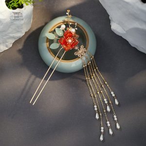 Accessoire traditionnel japonais pour coiffures raffinées