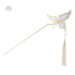 Épingle décorative pour cheveux, style japonais, papillon