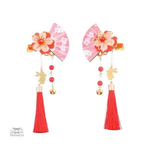 Épingle Japonaise à pompon pour cheveux