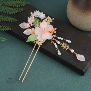 Épingle Japonaise Pétale rose pour embellir vos coiffures