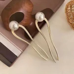 Épingle japonaise U avec perle pour cheveux