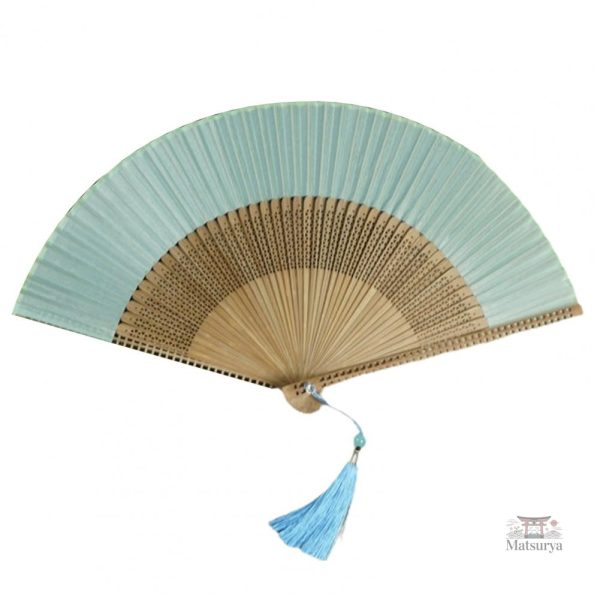 Éventail japonais en bambou, style raffiné