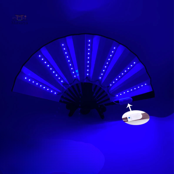 Éventail japonais élégant à LED