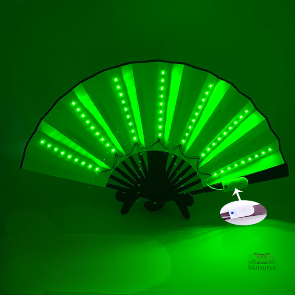 Éventail japonais moderne avec LED