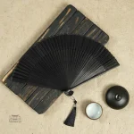 Éventail ancien, pièce de collection japonaise