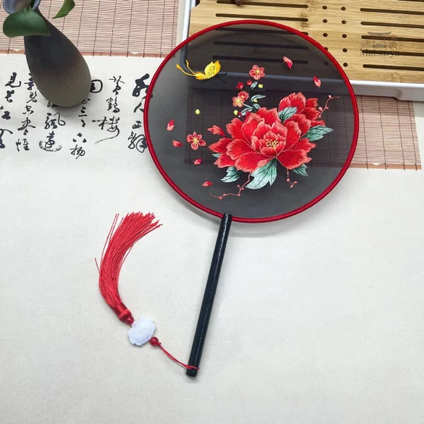 Éventail Japonais Brodé, accessoire élégant et raffiné