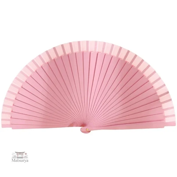 Éventail japonais artistique avec une palette vivante