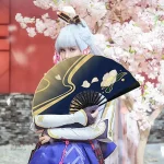 Éventail japonais pour cosplay, accessoire élégant et traditionnel