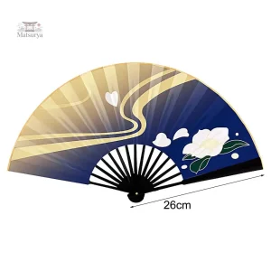 Accessoire cosplay, éventail japonais en style authentique