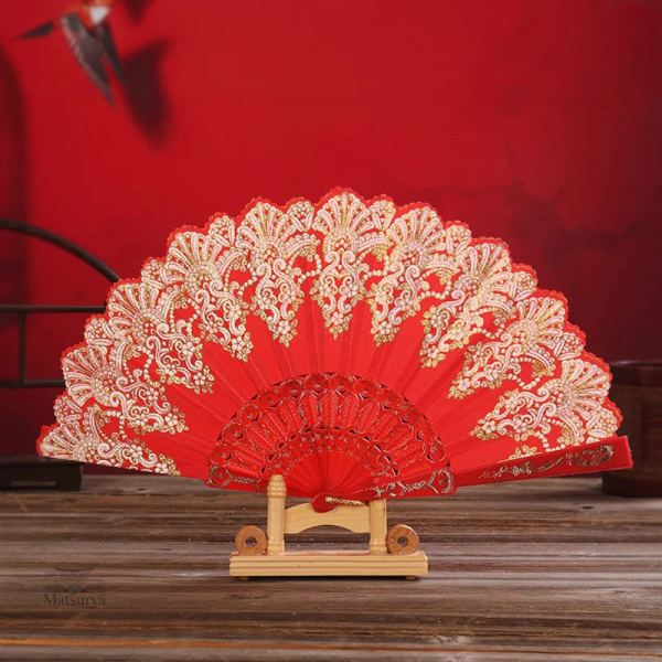 Éventail de danse au design japonais raffiné
