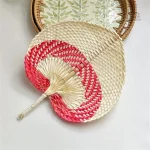 Éventail japonais en paille, art et artisanat traditionnel