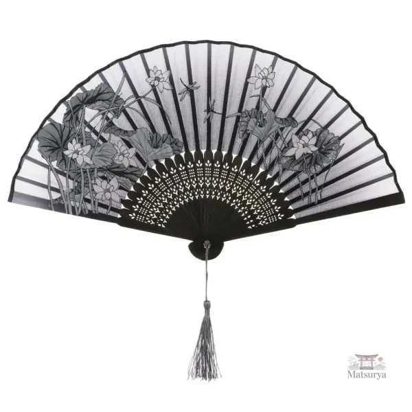 eventail-japonais-monochrome-1 Éventail Japonais Monochrome élégant et raffiné
