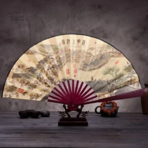 Éventail Japonais Rétro en design élégant et traditionnel