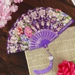 Éventail japonais de style vintage élégant