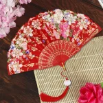 Éventail japonais rétro, parfait pour les collectionneurs