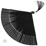 Éventail japonais en teinte noire élégante