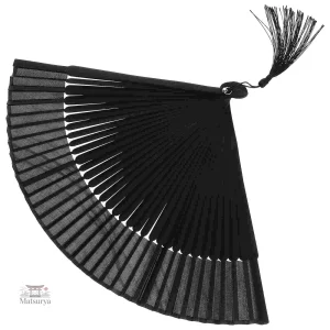 Éventail japonais en teinte noire élégante