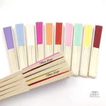 Éventail Coloré en Bambou Personnalisable