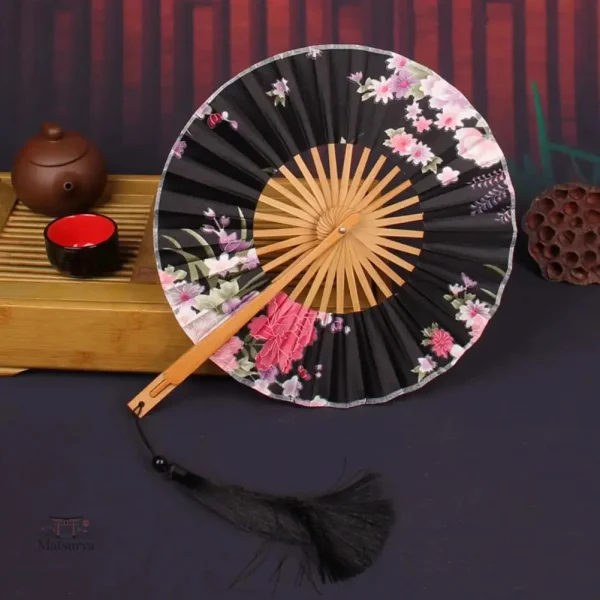 eventail-rond-pliable-1 Éventail rond pliable japonais