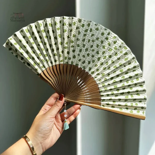 Éventail japonais sensu coloré