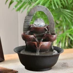 Fontaine à eau intérieure boule, style japonais